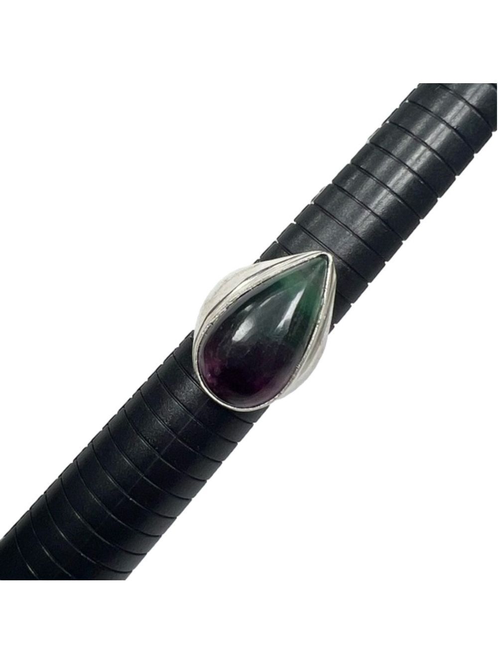 Fluorite 925 Gemstone Unisex Ring size 10